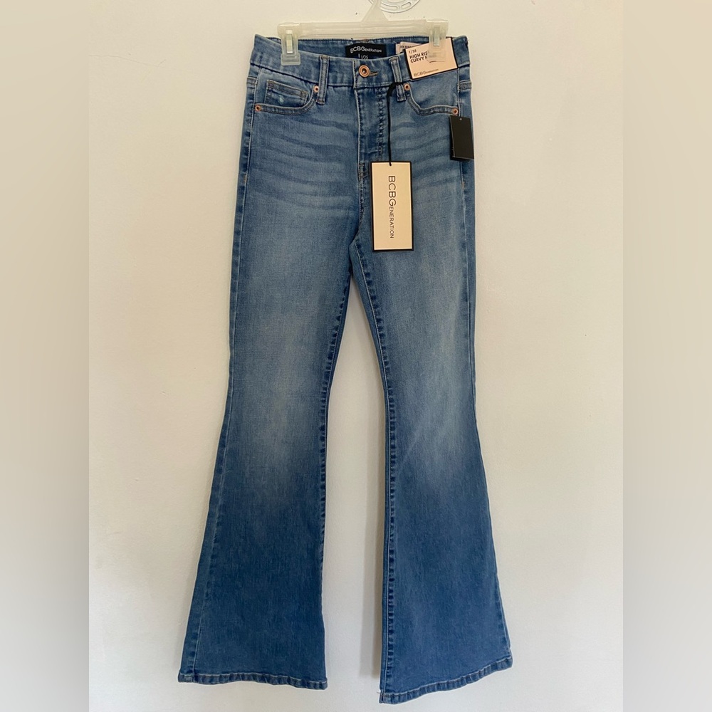 BCBGeneration High Rise Curvy Flare Jeans